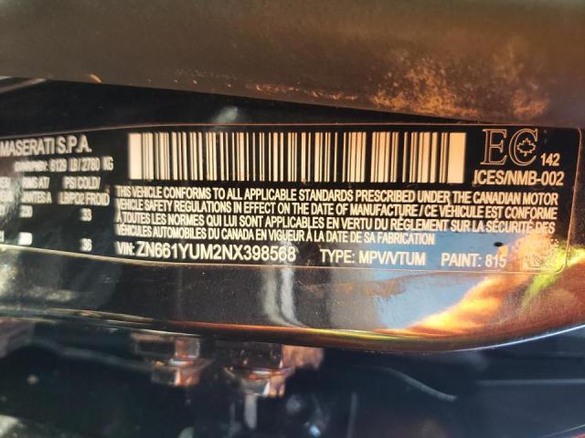 Photo 10 from auction – 2022 MASERATI LEVANTE MO with VIN ZN661YUM2NX398568