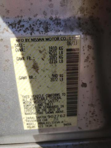 Photo 10 from auction – 2013 NISSAN ALTIMA 2.5 with VIN 1N4AL3AP7DC902762
