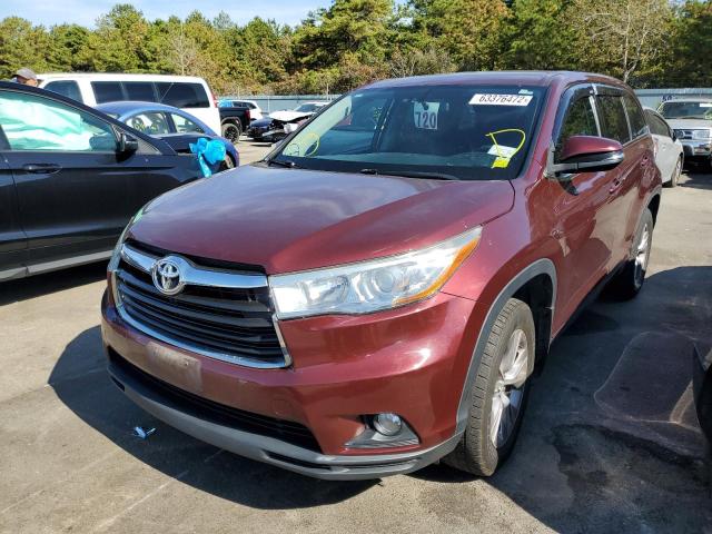 Photo 2 from auction – 2016 TOYOTA HIGHLANDER with VIN 5TDBKRFH6GS250595