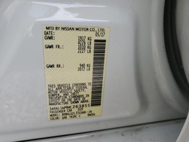 Photo 10 from auction – 2017 NISSAN ALTIMA 2.5 with VIN 1N4AL3AP9HC263855