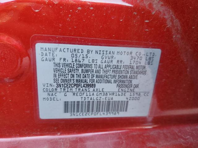 Photo 10 from auction – 2015 NISSAN VERSA NOTE with VIN 3N1CE2CP0FL439989