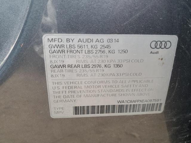 Photo 10 from auction – 2014 AUDI Q5 PREMIUM with VIN WA1C8AFPXEA097591