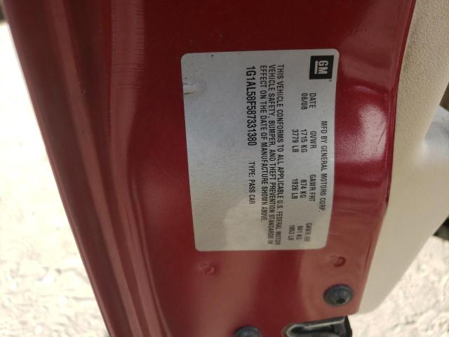 Photo 10 from auction – 2008 CHEVROLET COBALT LT with VIN 1G1AL58F587331380