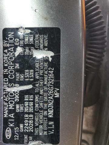 Photo 10 from auction – 2016 KIA SOUL with VIN KNDJN2A26G7321642