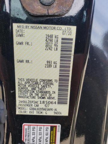 Photo 10 from auction – 2010 NISSAN ALTIMA with VIN 1N4AL2EP1AC185064