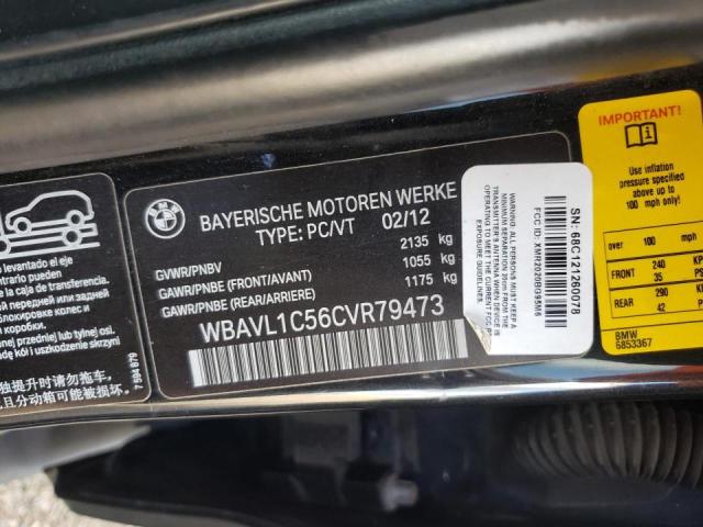 Photo 10 from auction – 2012 BMW X1 XDRIVE2 with VIN WBAVL1C56CVR79473