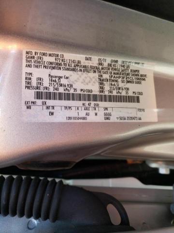 Foto 10 de la subasta – 2012 FORD FOCUS SE con VIN 1FAHP3F21CL156596