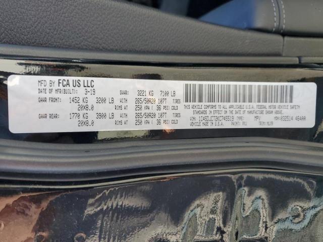 Photo 10 from auction – 2019 DODGE DURANGO R/ with VIN 1C4SDJCT2KC745519