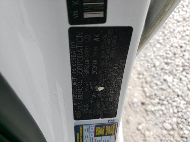 Photo 10 from auction – 2016 KIA FORTE LX with VIN KNAFK4A69G5615249