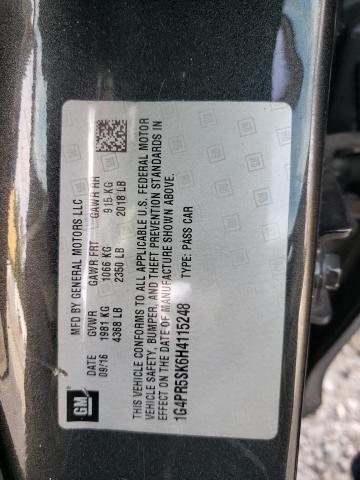 Photo 10 from auction – 2017 BUICK VERANO SPO with VIN 1G4PR5SK6H4115248