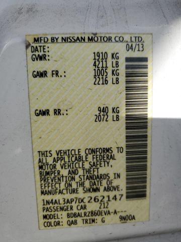 Photo 10 from auction – 2013 NISSAN ALTIMA 2.5 with VIN 1N4AL3AP7DC262147