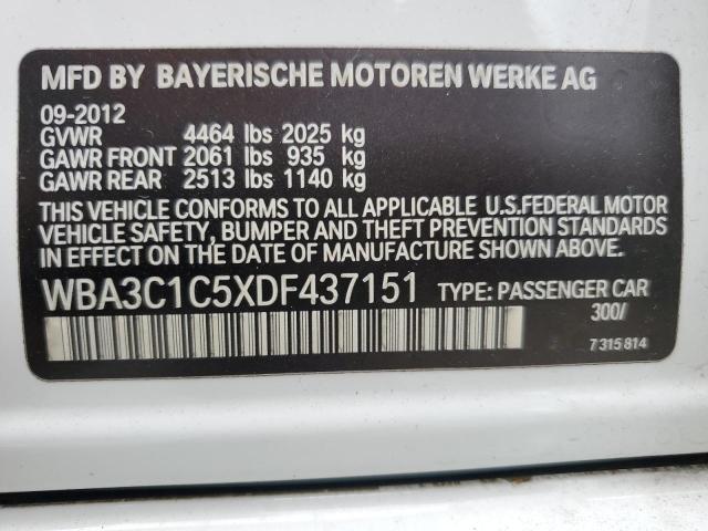 Photo 10 from auction – 2013 BMW 328 I SULE with VIN WBA3C1C5XDF437151