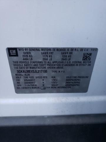 Photo 10 from auction – 2018 GMC TERRAIN SL with VIN 3GKALMEV3JL217106
