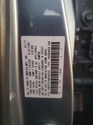 Photo 10 from auction – 2011 HONDA ACCORD LX with VIN 1HGCP2F34BA086305