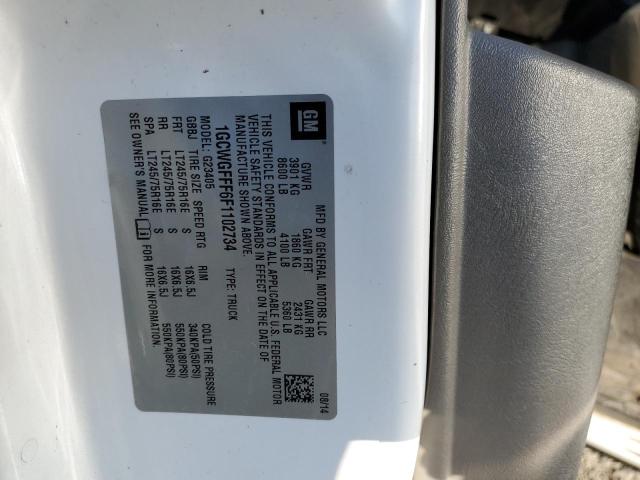 Photo 10 from auction – 2015 CHEVROLET EXPRESS G2 with VIN 1GCWGFFF6F1102734
