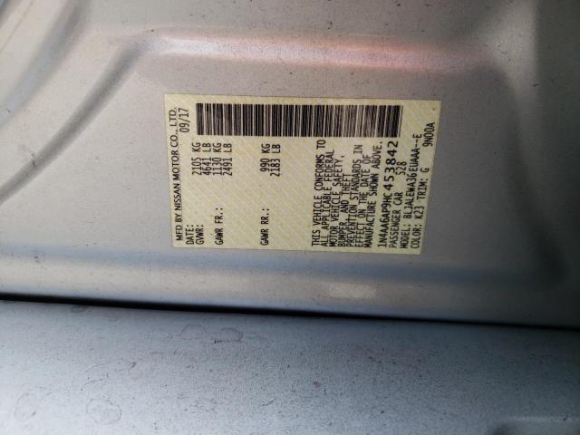 Photo 10 from auction – 2017 NISSAN MAXIMA 3.5 with VIN 1N4AA6AP9HC453842