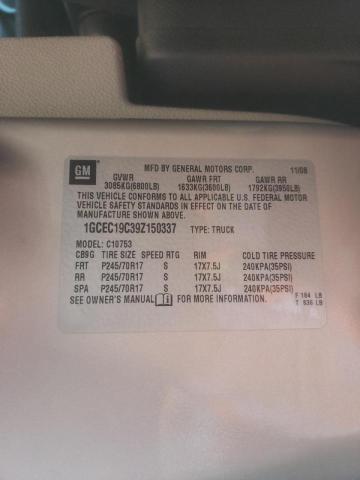 Photo 10 from auction – 2009 CHEVROLET SILVERADO with VIN 1GCEC19C39Z150337