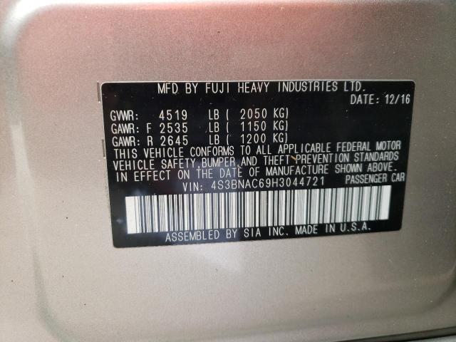 Photo 10 from auction – 2017 SUBARU LEGACY 2.5 with VIN 4S3BNAC69H3044721