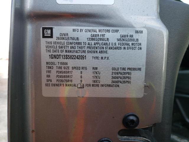 Photo 10 from auction – 2008 CHEVROLET TRAILBLAZE with VIN 1GNDT13S582242091