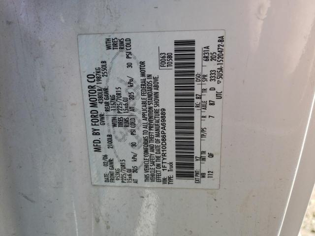 Photo 10 from auction – 2006 FORD RANGER with VIN 1FTYR10D86PA69889