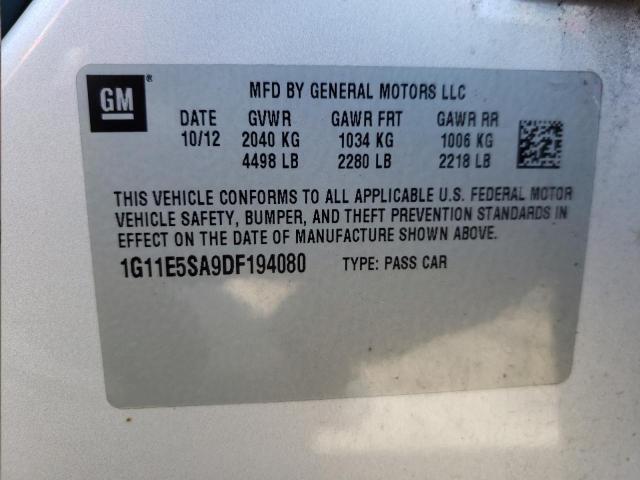 Photo 10 from auction – 2013 CHEVROLET MALIBU 2LT with VIN 1G11E5SA9DF194080