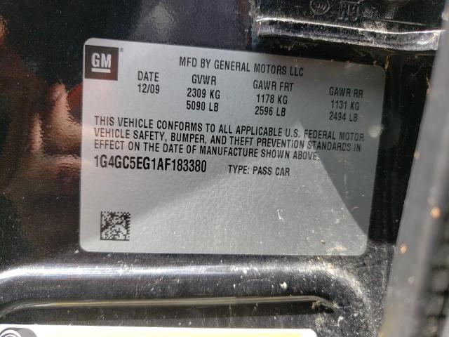 Photo 10 from auction – 2010 BUICK LACROSSE C with VIN 1G4GC5EG1AF183380