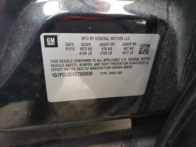 Photo 10 from auction – 2012 CHEVROLET CRUZE LT with VIN 1G1PG5SC6C7262639