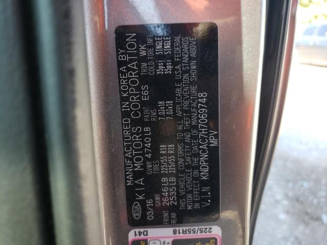 Photo 10 from auction – 2017 KIA SPORTAGE E with VIN KNDPNCAC7H7069748