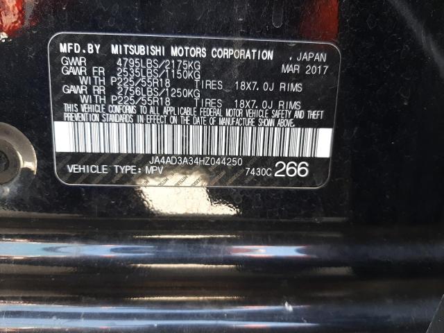 Foto 10 de la subasta – 2017 MITSUBISHI OUTLANDER con VIN JA4AD3A34HZ044250