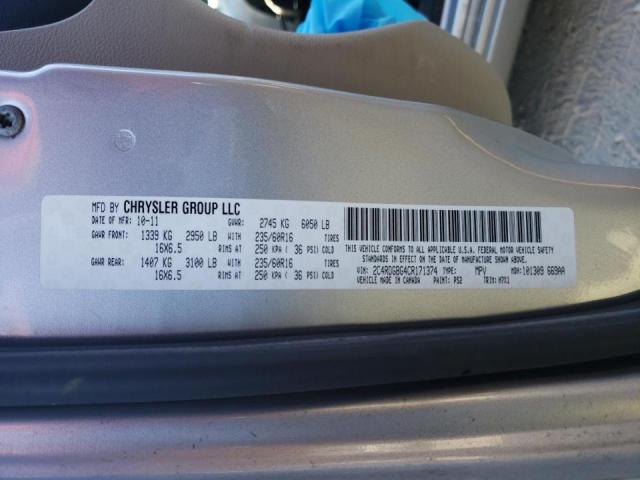 Photo 10 from auction – 2012 DODGE GRAND CARA with VIN 2C4RDGBG4CR171374