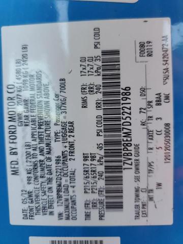Photo 10 from auction – 2013 FORD MUSTANG with VIN 1ZVBP8EM7D5221986
