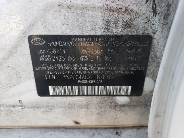 Photo 10 from auction – 2014 HYUNDAI SONATA SE with VIN 5NPEC4AC2EH876317
