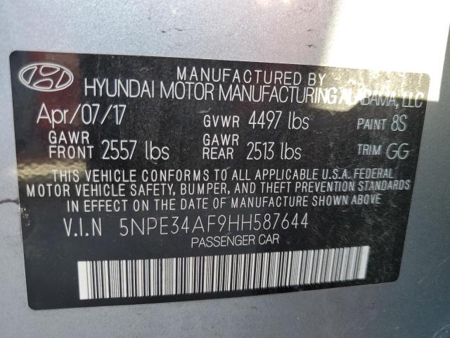 Photo 10 from auction – 2017 HYUNDAI SONATA SPO with VIN 5NPE34AF9HH587644
