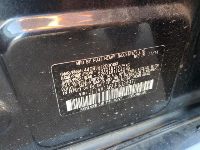 Photo 10 from auction – 2015 SUBARU WRX with VIN JF1VA1A65F9824971