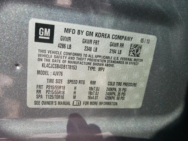 Photo 10 from auction – 2013 BUICK ENCORE with VIN KL4CJCSB4DB178153