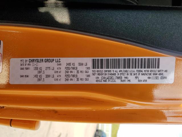 Photo 10 from auction – 2012 JEEP WRANGLER U with VIN 1C4HJWEG9CL170059