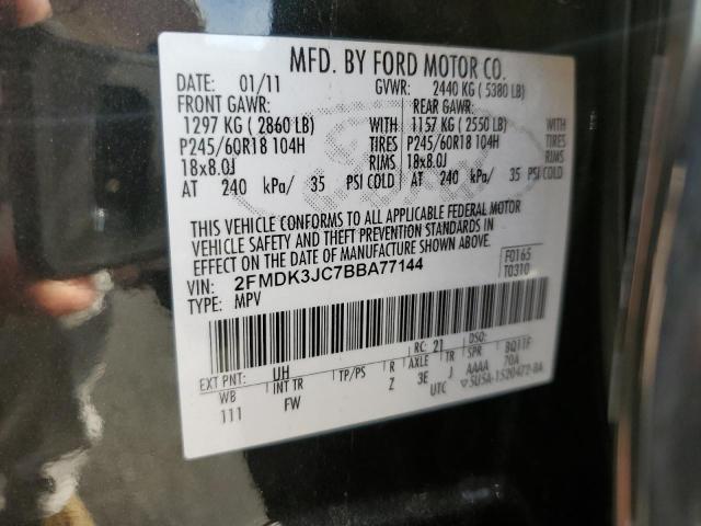 Photo 10 from auction – 2011 FORD EDGE SEL with VIN 2FMDK3JC7BBA77144