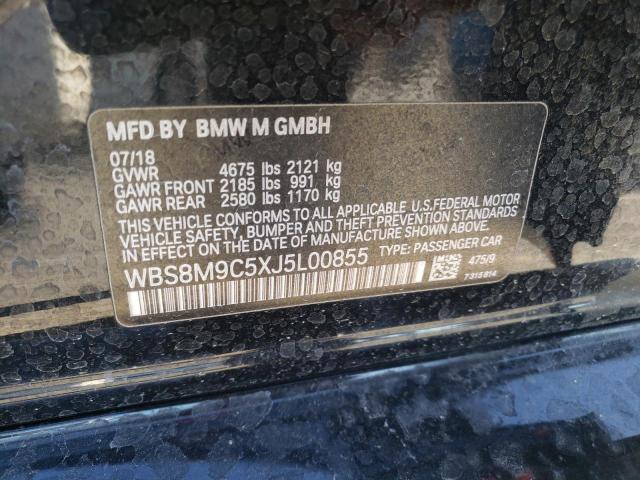 Photo 10 from auction – 2018 BMW M3 with VIN WBS8M9C5XJ5L00855