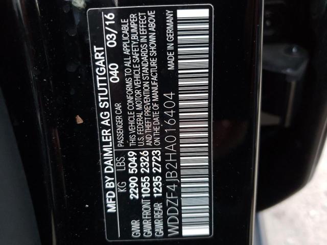 Photo 10 from auction – 2017 MERCEDES-BENZ E 300 with VIN WDDZF4JB2HA016404