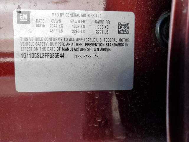 Photo 10 from auction – 2015 CHEVROLET MALIBU 2LT with VIN 1G11D5SL3FF336544