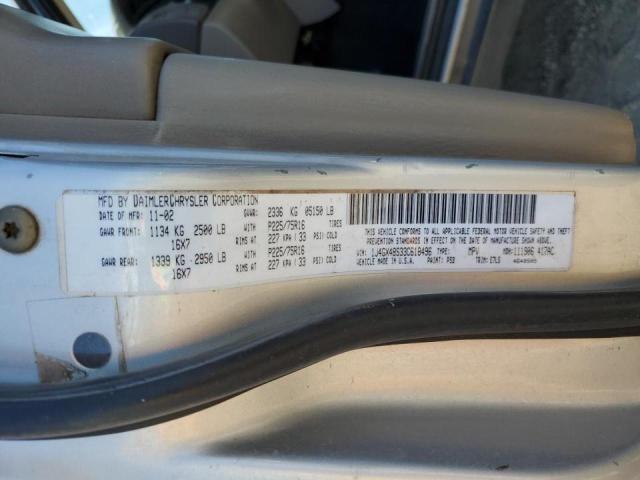 Photo 10 from auction – 2003 JEEP GRAND CHER with VIN 1J4GX48S33C618496