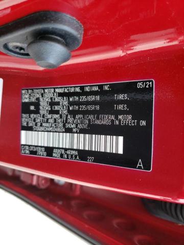 Photo 10 from auction – 2021 TOYOTA HIGHLANDER with VIN 5TDGBRCH4MS048604