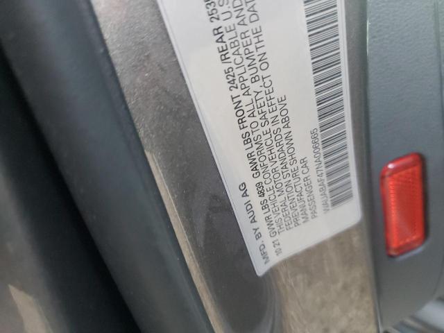 Photo 10 from auction – 2022 AUDI A4 PREMIUM with VIN WAUABAF47NA006665
