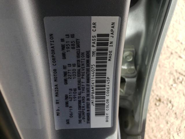 Photo 10 from auction – 2019 MAZDA 3 SELECT with VIN JM1BPBAM5K1144075