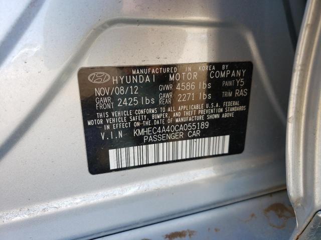 Photo 10 from auction – 2012 HYUNDAI SONATA HYB with VIN KMHEC4A40CA055189