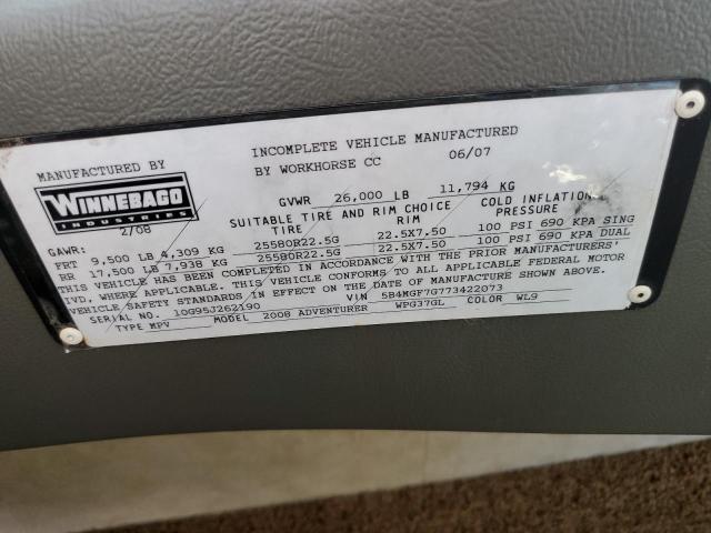 Photo 10 from auction – 2007 WORKHORSE CUSTOM CHASSIS R26 - UFO with VIN 5B4MGF7G773422073