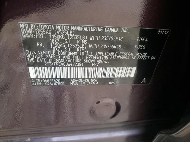Photo 10 from auction – 2018 TOYOTA RAV4 LIMIT with VIN 2T3YFREV0JW432384