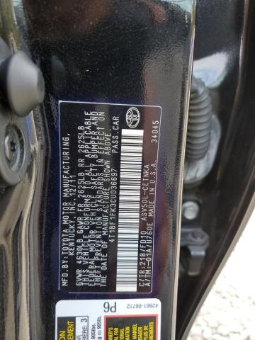 Photo 10 from auction – 2012 TOYOTA CAMRY BASE with VIN 4T1BF1FK3CU036697