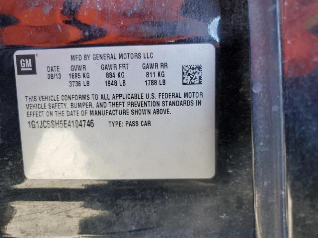 Photo 10 from auction – 2014 CHEVROLET SONIC LT with VIN 1G1JC5SH5E4104746