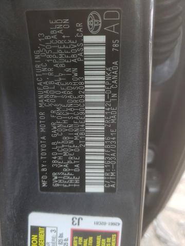 Photo 10 from auction – 2013 TOYOTA COROLLA BA with VIN 2T1BU4EE9DC092083